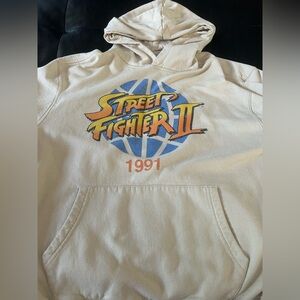 Cream and Blue Street Fighter II Sweatshirt